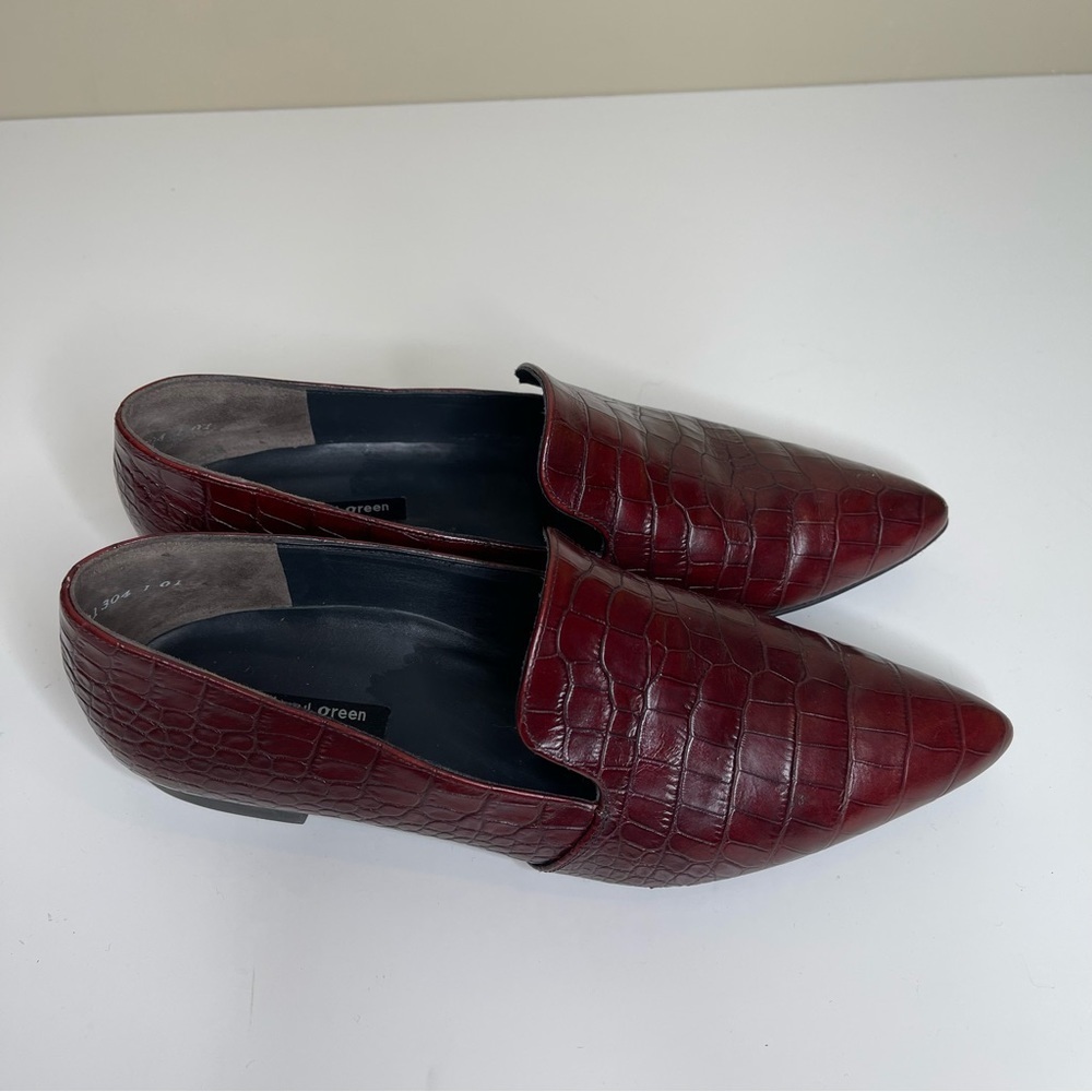 Paul Green Belinda Flats Leather Croc Embossed Pointed Toe Paul green si… - Picture 10 of 10
